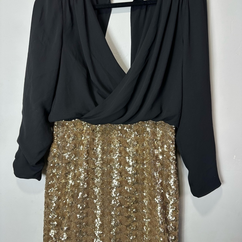 Glamour Free People X Fame And Partners Richie Sequin Mini Dress Size 8 cocktail - Picture 2 of 8